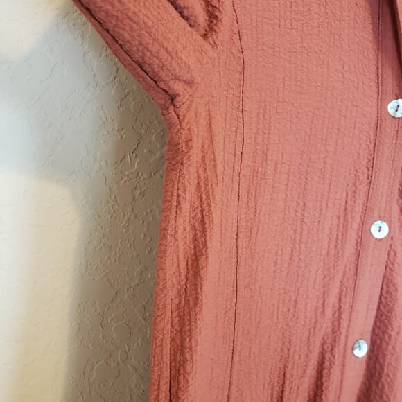 Soft Surroundings Plein Air Button Down Lagenlook Collared Tunic Top Women XS - Picture 7 of 11